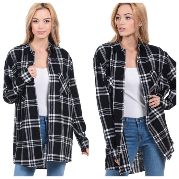 INSO Collection Tops - INSO Collection Tunic Button Down Shirt Large